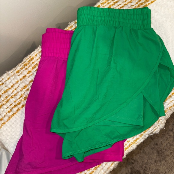 all in motion Pants - All in Motion Athletic Shorts Bundle Green Pink Lightweight Moisture-Wicking XL